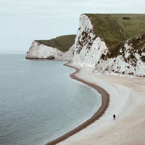 Seascape Drawing, Dorset Coast, Landscape Ocean, White Cliffs, Dover White, May 17, Beautiful World, Beautiful Landscapes, Cornwall