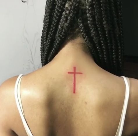 Imperfection Tattoo, Back Of Neck Tattoos For Women, Cross Tattoo Neck, Pisces Tattoo Designs, Cute Finger Tattoos, Rib Tattoos For Women, Cross Tattoos For Women, Hand Tattoos For Girls, Neck Tattoos Women