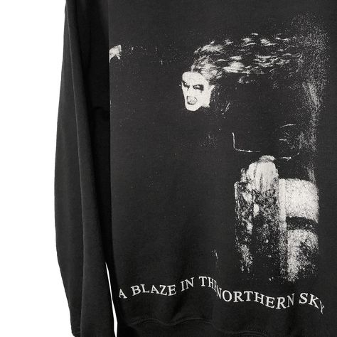 A late 90’s Darkthrone, A Blaze in the Northern Sky Hoodie. The Norwegian black metal band’s second studio album. Not licensed yet quite old, just a few more hoodies that we have for sale until our hoodie stock is completely exhausted. ONLINE NOW RE-ANIMATORS.NET Norwegian Black Metal, Metal Band, Metal Style, Studio Album, Metal Bands, Black Metal, Band, Black