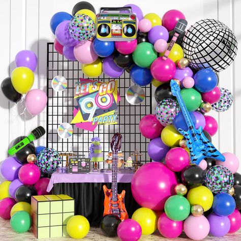 90 Theme Birthday Party Ideas Decoration, 80’s Party Decorations, Green Microphone, 80s Theme Party Decorations, Pink Microphone, Summer Birthday Party Decorations, 90s Theme Party Decorations, 80s Party Decorations, Birthday Party Decorations For Adults