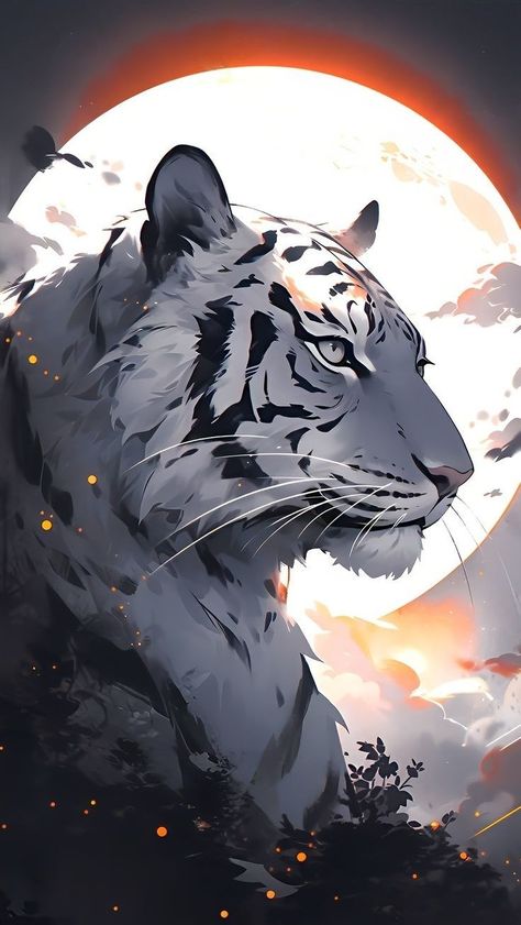 Big Cat Aesthetic Wallpaper, Tiger Art Wallpaper, On Display Wallpaper, White Tiger Art, Display Wallpaper, Tiger Artwork, Best Wallpaper Hd, Tiger Wallpaper, Spirit Animal Art