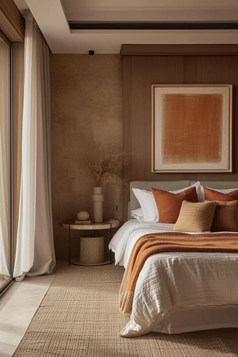 37+ Earthy Modern Bedroom Ideas to Make You Feel Grounded Earthy Tones Bedroom, Earth Bedroom, Earthy Modern Bedroom, Earth Tone Bedroom, Bedroom Concept, Bedroom Ideas Bohemian, Earthy Modern, Earth Tone Color Palette, Modern Bedroom Ideas