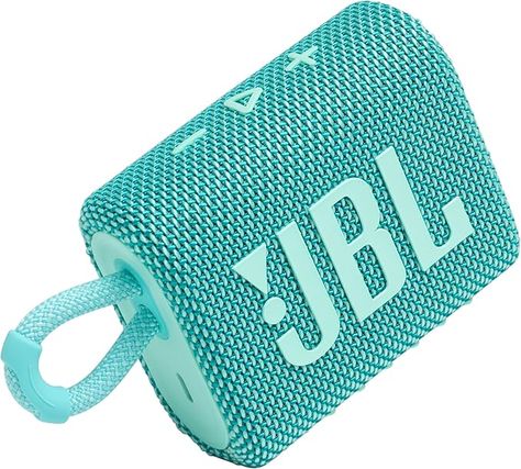 Amazon.com: JBL Go 3 - Portable Mini Bluetooth Speaker, big audio and punchy bass, IP67 waterproof and dustproof, 5 hours of playtime, speaker for home, outdoor and travel (Teal) : Electronics Jbl Bluetooth, Mini Bluetooth Speaker, Speaker Accessories, Home Audio Speakers, Speaker System, Portable Speaker, Audio Speakers, Relaxing Music, 5 Hours