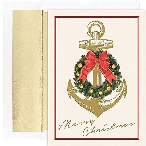 Nautical Christmas Cards, Beach Christmas Cards, Beach Christmas Card, Christmas Cards 2017, Beachfront Decor, Business Christmas Cards, Lined Envelopes, Warmest Wishes, Nautical Christmas