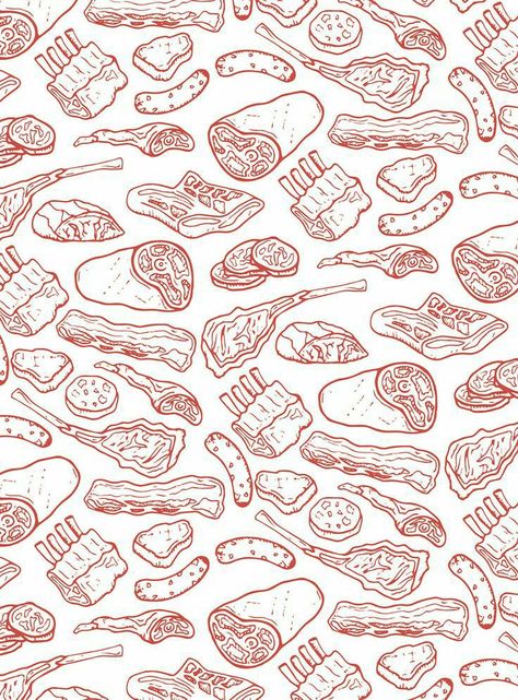 Butcher Aesthetic, Butchery Design, Meat Pattern, Butcher Design, Food Background Wallpapers, Abstract Art Paintings, Food Background, Abstract Art Paintings Acrylics, Presentation Design Layout