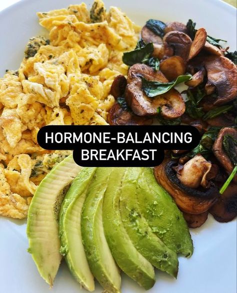 Hormone-balancing breakfast Perimenaupose Hormones, Bebalanced Hormone Diet Recipes, Low Saturated Fat Foods, Hormonal Eating, Hormone Balancing Breakfast, Hormone Reset Diet Recipes, Hormone Healing, Hormone Balancing Recipes, Hormone Nutrition