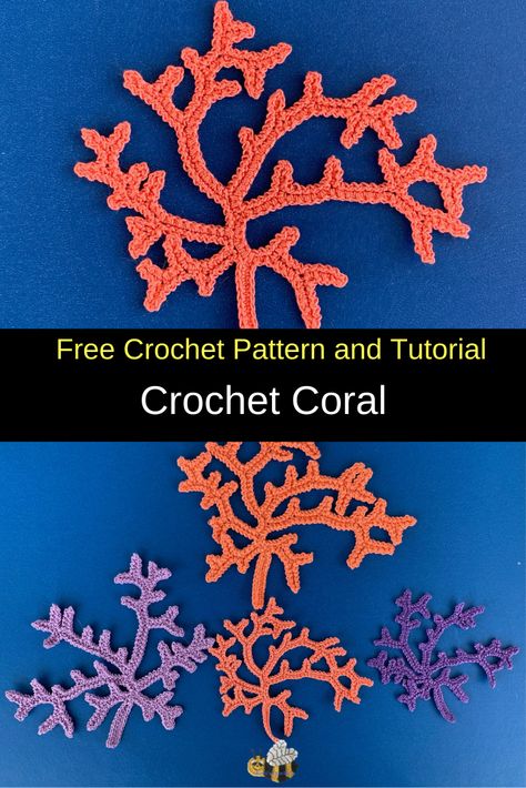 Ocean Applique Crochet, Coral Crochet Pattern Free, Crochet Sea Creatures Free Patterns Applique, Crochet Website Design Inspiration, Crochet Coral Pattern, Crochet Sea Applique, Sea Crochet Pattern, Crochet Coral Reef Pattern Free, Crochet Starfish Free Pattern