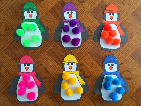 Penguin Crafts Preschool, Penguin Preschool, Arctic Animals Activities, Arctic Animals Preschool, Arctic Animals Crafts, Winter Animal Crafts, Penguin Activities, Winter Activities Preschool, Penguin Crafts