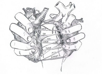 Anatomical Heart Drawing, Anatomical Heart Art, The Human Heart, Meaningful Drawings, Heart Illustration, Heart Drawing, Dark Art Drawings, Human Heart, Anatomy Art