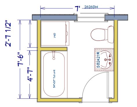 Small Bath Dimensions, Small Bathroom With Tub And Shower Combo Layout, Bathroom With Stackable Laundry, Small Bathroom Shower Laundry Combo, Narrow Bathroom And Laundry Room Combo, Tiny Bathroom With Washer And Dryer, Cabin Bathroom Laundry Combo, Toilet Vanity Shower Layout, Tiny Bathroom And Laundry Combo