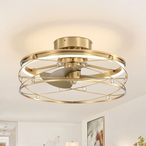 21-In LED Chandelier Ceiling Fan with Light Remote(3-blade) - On Sale - Bed Bath & Beyond - 40513254 Sitting Room Lighting, Sitting Room Lights, Girls Chandelier, House Fixtures, Caged Ceiling Fan With Light, Diy Closet System, Ceiling Fans With Light, Ceiling Fan Light Fixtures, Architecture Ceiling