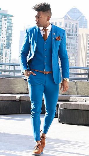 Mens Fashion Uk, Elegance Outfit, Prom Suit, Blue Suits, Men's Hairstyle, Natural Man, Gq Style, Prom Suits, Wedding Suit