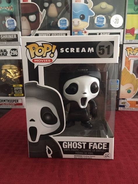 Funko Pop 1, Horror Scream, Scream Ghostface, Pop Figurine, Funko Pop Dolls, Pop Characters, Funk Pop, Horror Stuff, Funko Pop Toys