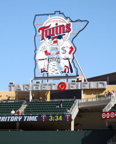 New park is outdoors and it is very cool. Twins Logo, Baseball Buckets, Major League Baseball Stadiums, Minnesota Life, Minneapolis City, Target Field, Minnesota Twins Baseball, Mlb Stadiums, Minneapolis St Paul