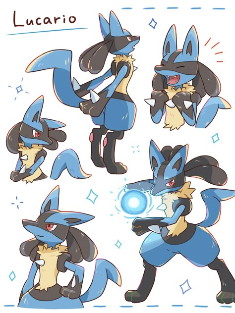 Pokemon Lucario Fanart, Riolu Art, Lucario Drawing, Lucario Fanart, Riolu Pokemon, Latios Pokemon, Mega Lucario, Pokemon W, Lucario Pokemon