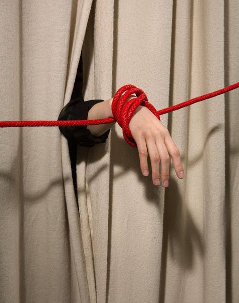 Hand Reference, Red Rope, Conceptual Photography, The Villain, Photography Inspo, Pose Reference, Photography Inspiration, Mood Board, Art Photography