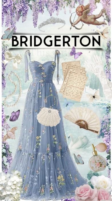 Bridgerton inspired Outfit | ShopLook Brigentons Outfit, Bridgerton Outfit Inspiration, Bridgeton Outfits, Bridgerton Clothes, Brigerton Outfit Inspired Dress, Bridgerton Themed Dresses, Bridgerton Blue, Bridgerton Dress To Impress, Bridgerton Dresses Inspired Party