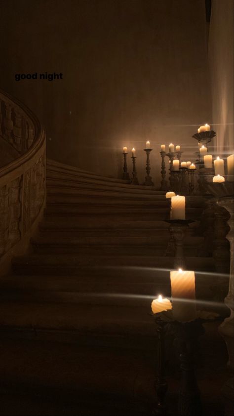 Candlelit Bedroom, Candle Light Bedroom, Candle Stairs, Hogwarts Candles, Candle Light Room, Ballroom Aesthetic, Dark Bedroom Aesthetic, Candlelit Room, Candle Night