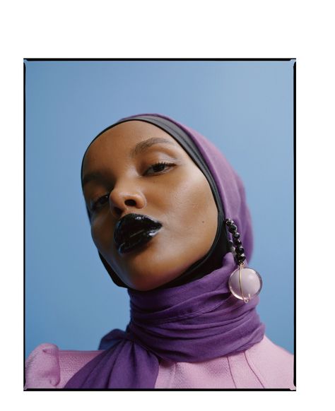 Halima Aden Is Taking Over the Beauty Universe Just by Being Herself | Glamour Benjamin Vnuk, Halima Aden, Glamour Shoot, Stormy Blue, Violet Aesthetic, Avant Garde Makeup, Glamour Uk, Glamour Magazine, Rainbow Brite