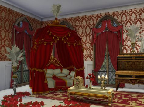 Sims 4 Red Bedroom Cc, Sims 4 Royalty Furniture, Sims 4 Cc Pillows Decor, Sims4 Cc Royal Furniture, Sims 4 Royal Cc Furniture Throne, Sims 4 Cc Rococo Furniture, Sims 4 Royal Cc Furniture Patreon, Sims 4 Royal Bedroom, Sims 4 Cc Regency Furniture