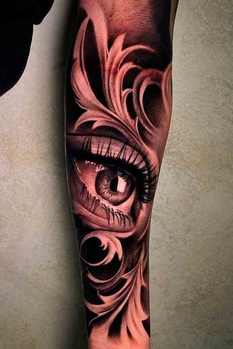 Realistic Clock Tattoo, Family Sleeve Tattoo, Cool Eye Drawings, Realistic Eye Tattoo, Bird Tattoo Sleeves, Memorial Tattoo Ideas, Cupid Tattoo, Chicanas Tattoo, Hyper Realistic Tattoo