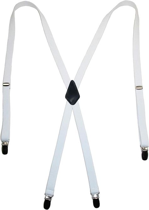 Amazon.com: CTM® Women's Elastic Clip-End 1/2 Inch Skinny Urban Suspenders, White : Clothing, Shoes & Jewelry Clown Costumes, White Clothing, Clown Costume, Suspenders, Shoes Jewelry, Top Styles, Fashion Branding, Shoe Jewelry, Elastic