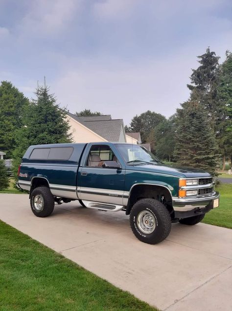 Lifted Obs Chevy, Chevy Single Cab, 90s Chevy Trucks, Chevy Obs, Obs Chevy, Obs Truck, Old American Cars, Camper Build, Chevy 1500