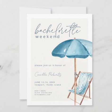 Beach Bachelorette Party Weekend Invitation Beachy Bachelorette Party, Beach Bachelorette Party, Bachelorette Party Destinations, Bachelorette Weekend Invitations, Bachelorette Party Weekend, Bachelorette Party Invitation, Bachelorette Party Beach, Bachelorette Invitations, Beach Bachelorette