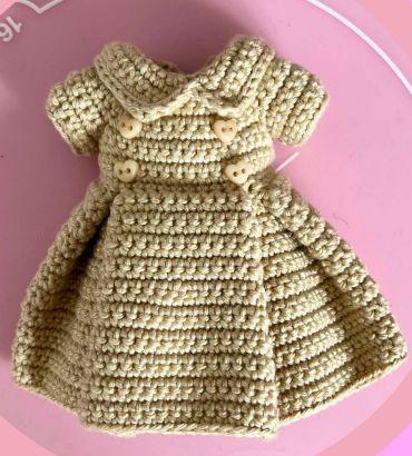 Amigurumi Clothes Free Pattern, Crochet Doll Dress Free Pattern, Doll Free Crochet Pattern, Crochet Doll Clothes Patterns, Doll Knitting, Crochet Animal Amigurumi, Crochet Doll Dress, Doll Clothes Patterns Free, Crochet Amigurumi Free