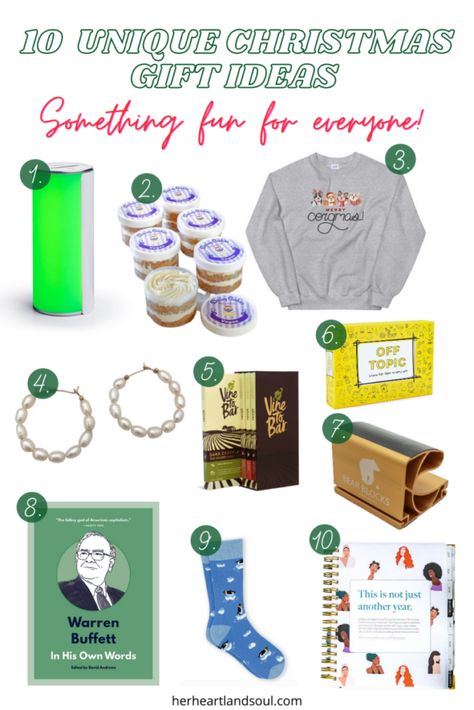 10 Unique Christmas Gift Ideas - Her Heartland Soul Ideas For Christmas Party, Christmas Presents Ideas, Unisex Gift Ideas, Pinterest Christmas Gifts, Christmas Gift Ideas For Kids, Unique Christmas Gift Ideas, Nugget Ice, Unisex Christmas Gifts, Nugget Ice Maker