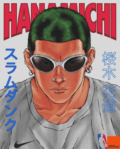 Slam Dunk Manga, Dope Art, Manga Covers, Slam Dunk, Funky Art, Graphic Poster, Aesthetic Art, Manga Art, Cartoon Art