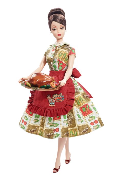 Thanksgiving Feast™ Barbie.  She'll be coming to our Friendsgiving.  It's best to keep her wine glass full.  She can get cranky. Betty Draper, Vintage Thanksgiving, Im A Barbie Girl, Barbie Style, Holiday Barbie, Barbie Toys, Thanksgiving Feast, Barbie Vintage, Barbie I