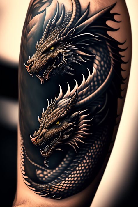 Dragon Tattoo Around Arm, Dragon Tattoo Realistic, 3d Dragon Tattoo, European Dragon, Dragon Tattoo Images, Dragon Tattoo Stencil, Tato 3d, Tatuaje Trash Polka, Dragon Tattoo Drawing