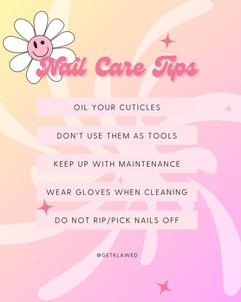 Keep your nails looking fabulous by following these simple tips! 💅🏻✨ •Oil your cuticles daily: Keep them hydrated and soft for healthy nail growth. •Avoid using your nails as tools: Protect them from unnecessary stress and breakage. •Keep up with regular maintenance: Consistent fills keep your nails balanced to prevent breakage. •Wear gloves when cleaning: Shield your nails from harsh chemicals and water damage. •Never pick or rip off your nails: Preserve the integrity of your natural n... Hair Company, Green Nail Designs, Nail Care Tips, Seasonal Nails, Nail Growth, Healthy Nails, Water Damage, Nails Magazine, Green Nails