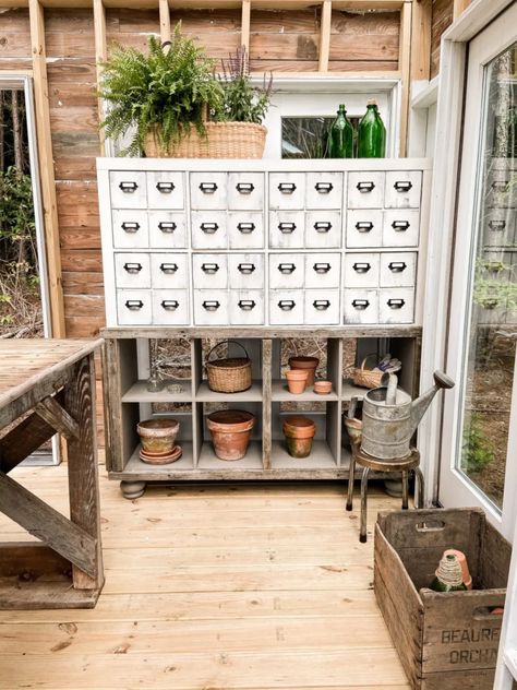 Ikea Storage Units, Ikea Upgrades, Ikea Furniture Makeover, Antique Vintage Decor, Apothecary Cabinet, Ikea Furniture Hacks, Decor 2024, Rustic Storage, Ikea Cabinets