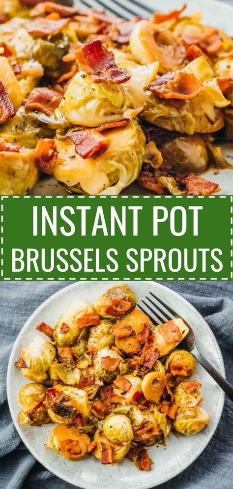 Brussel Sprouts In Oven, Cook Brussel Sprouts, Instant Pot Veggies, Cooking Brussel Sprouts, Stove Top Oven, Bacon Brussel Sprouts, Sprout Recipes, Paleo Lunch, Brussels Sprouts Recipe