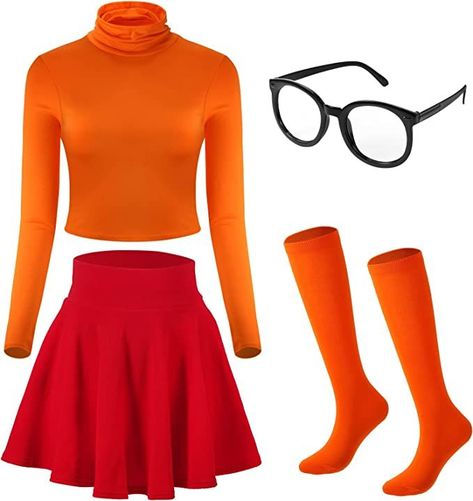 Orange Turtleneck, Halloween Costumes For Work, Turtleneck Crop Top, Women Costume, Cute Couple Halloween Costumes, Slim Fit Crop Top, Turtle Neck Crop Top, Halloween Costumes For Teens, Cute Halloween Costumes