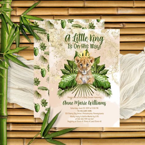 Jungle Safari Theme, Safari Baby Shower Invitations, Baby Shower Napkins, Baby Shower Supplies, Lion Cub, Safari Theme, Baby Shower Banner, Safari Baby Shower, Baby Shower Cards