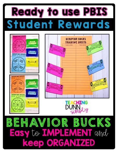 Are implementing PBIS student rewards? PBIS stands for Positive Behavior Interventions Systems.  If you implement PBIS rewards elementary at your school or classroom, you have got check out these behavior bucks!  The simple teaching of PBIS elementary is to reward students and promote positive behavior choices.    Behavior bucks are also great to use for PBIS elementary schoolwide. Classroom Dojo Rewards, Pbis Elementary, Pbis Incentives, Student Reward System, Behavior Bucks, Pbis Rewards, Classroom Economy System, Classroom Reward System, Positive Behavior Rewards