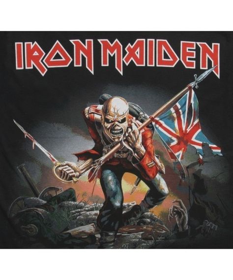 Iron Maiden Cd, Iron Maiden Mascot, Iron Maiden The Trooper, Iron Maiden Posters, Heavy Metal Guitar, Iron Maiden T Shirt, Iron Maiden Eddie, One Piece Shirt, The Trooper