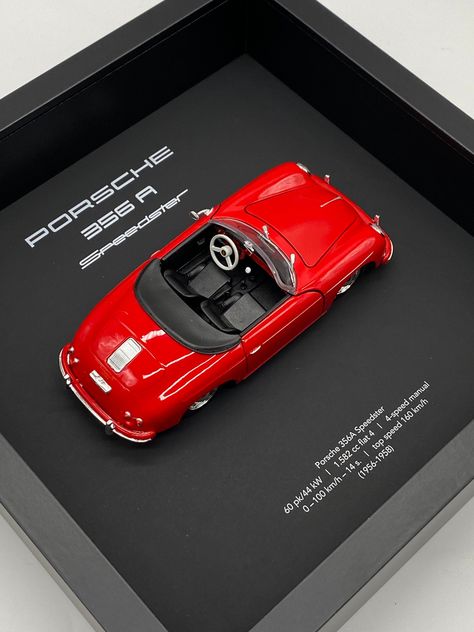 The iconic Porsche 356A Speedster by FRAMEDWHEELS Porsche 356a, Podcast Studio, 3d Frames, Car Frames, Terrarium Diy, Porsche 356, Displaying Collections, Bavaria, Scale Models