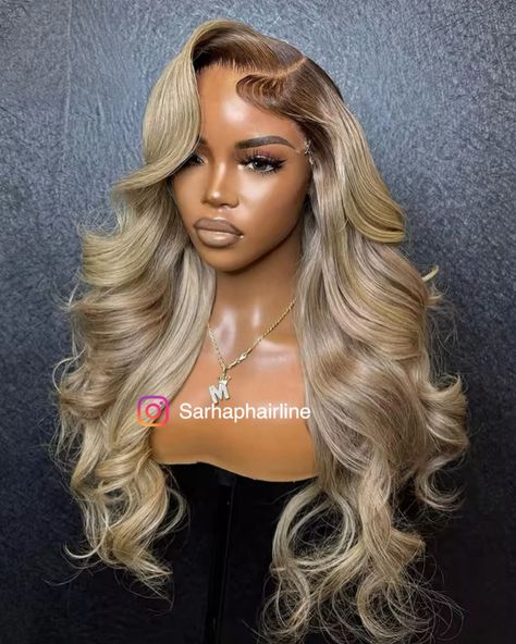 🌟NEW IN HONEY BLONDE FRONTAL WIG 🌟 : This summer, we showcased the perfect look with our honey blonde wigs, effortlessly blending style and elegance. With our premium wig products, every strand remains sleek and flawless. : Price: R6700 24” : Transform your look with this timeless style at an unbeatable price! Visit our online store or shop at Takealot and Makro, available both online and in-store nationwide. #Sarhaphair #ExperienceTheGlow #WigGoals #BobWig #LuxuryHair #WigFashion #HairTrans... Blond Wig With Brown Roots, Honey Blonde Frontal Wig, Honey Blonde Wig Black Women, Honey Blonde Frontal, Blonde Frontal Wig, Blonde Frontal, Wig Products, Blond Wig, Frontal Wig Hairstyles