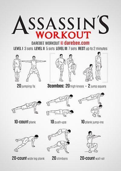 Assassins Workout, Workout Tumblr, Nerdy Workout, Hero Workouts, Fighter Workout, Superhero Workout, Speed Workout, Bolesti Chrbta, Trening Sztuk Walki