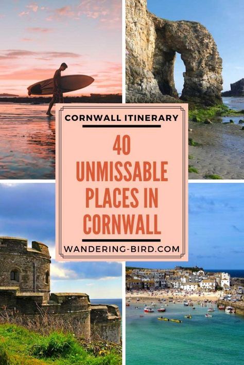 Uk Itinerary, Places In Cornwall, Road Trip Places, United Kingdom Travel, Countries To Visit, Road Trip Essentials, Destination Voyage, Road Trip Fun, Road Trip Itinerary