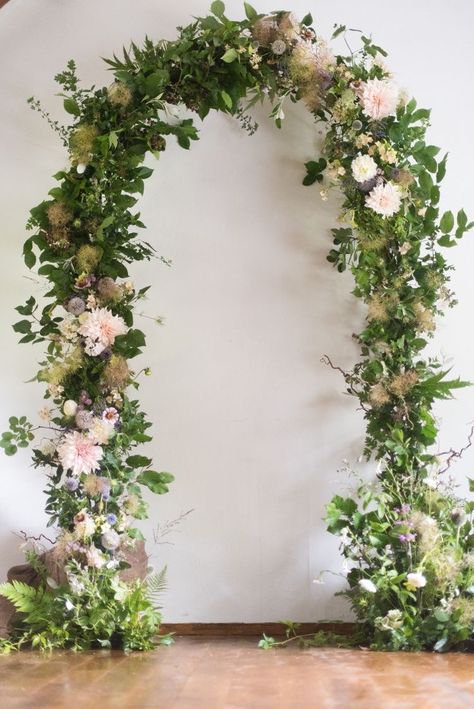 Arch Floral Arrangements, Seaglass Wedding, Wedding Flowers Arch, Wedding Arch Floral, Wedding Floral Arch, Wedding Decorations Diy Centerpiece, Flowers Arch, Flowers Backdrop, Church Wedding Flowers