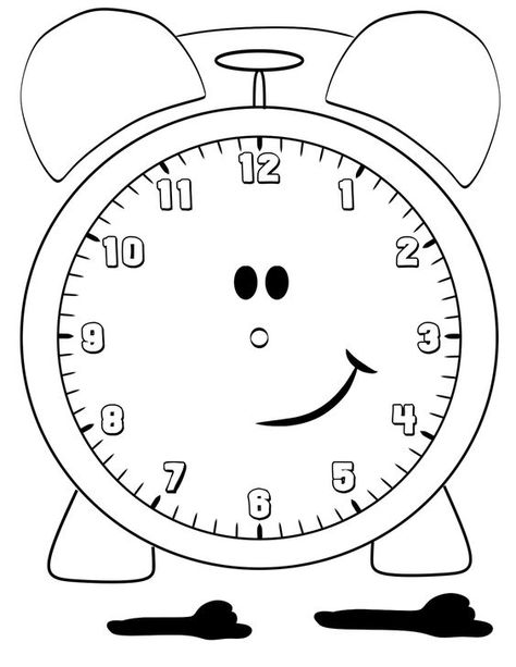 Clocks of different shapes and sizes have always fascinated children as they have struggled to understand the implication of time in life.: Blank Clock Faces, Blank Clock, Clock Worksheets, Clock Face Printable, Clock Printable, Clock Template, Kid Coloring Page, Clock For Kids, Color Worksheets