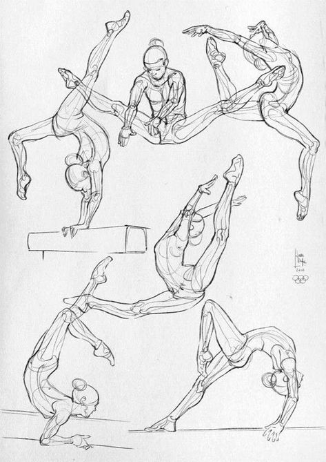 Gymnastics Tattoo Ideas, Gymnastics Tattoo, Gymnastic Skills, Sports Drawings, Some Drawings, Gymnastics Skills, Dancing Drawings, Gymnastics Poses, Fashion Basics