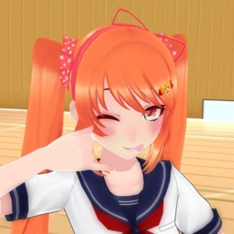 Osana, Osana Najimi, Yandere simulator, Yansim, Najimi, YM, ym, orange, ys, YS Yandere Simulator Osana, Osana Najimi Yandere Simulator, Yandere Simulator Pfp, Osana Najimi, Love Sick, Yandere Simulator, Matching Pfp, Milk, Fictional Characters