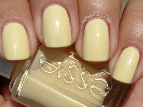 Essie - Barbuda Banana Yellow Nail Art, Yellow Nails Design, Yellow Nail, Essie Nail Polish, Essie Nail, Pastel Nails, Nail Polish Designs, Yellow Nails, China Glaze