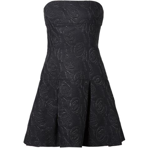 Chanel Vintage flared dress (€1.265) ❤ liked on Polyvore featuring dresses, vintage, blue, vintage dresses, blue circle skirt, chanel, blue vintage dress and strapless dress 1996 Runway, Vintage Flare Dress, Chanel 1996, Blue Vintage Dress, Skirt Chanel, Flared Dresses, Vintage Dress Blue, Flared Skater Skirt, Chanel Blue